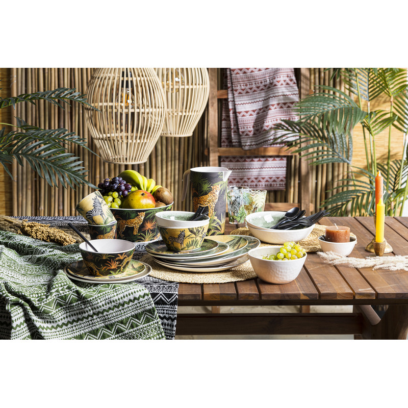 Bord bamboe - panter - ⌀25 cm