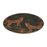 Bord bamboe - panter - ⌀25 cm