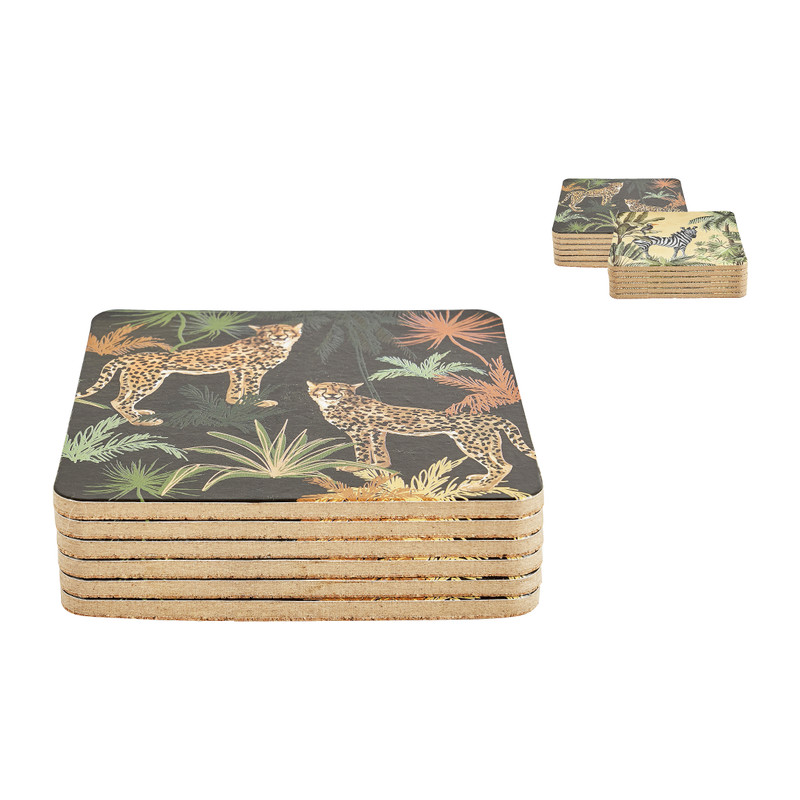 Onderzetters jungle - set van 6