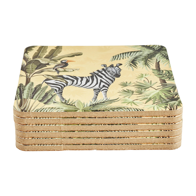 Onderzetters jungle - set van 6