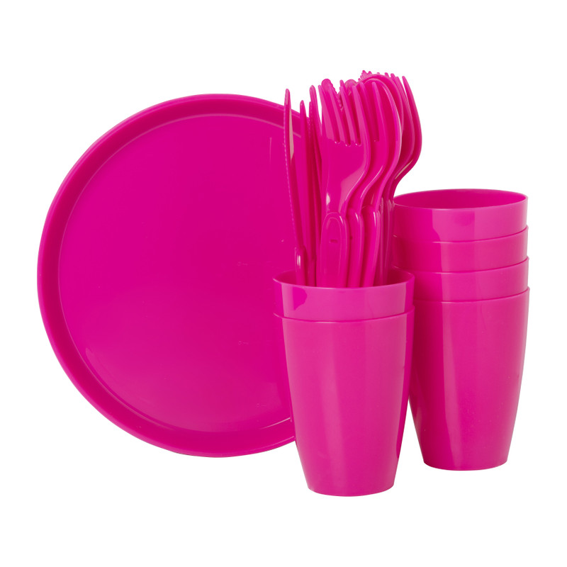 Picknickset 31-delig - diverse kleuren