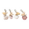 Tafelkleed gewichten schelpen - naturel - set van 4 