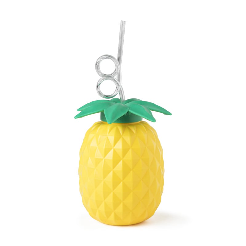 Drinkbeker ananas - geel - 800 ml