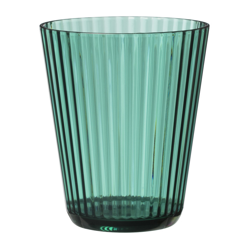 Beker ribbel kunststof - donkergroen - 300 ml 