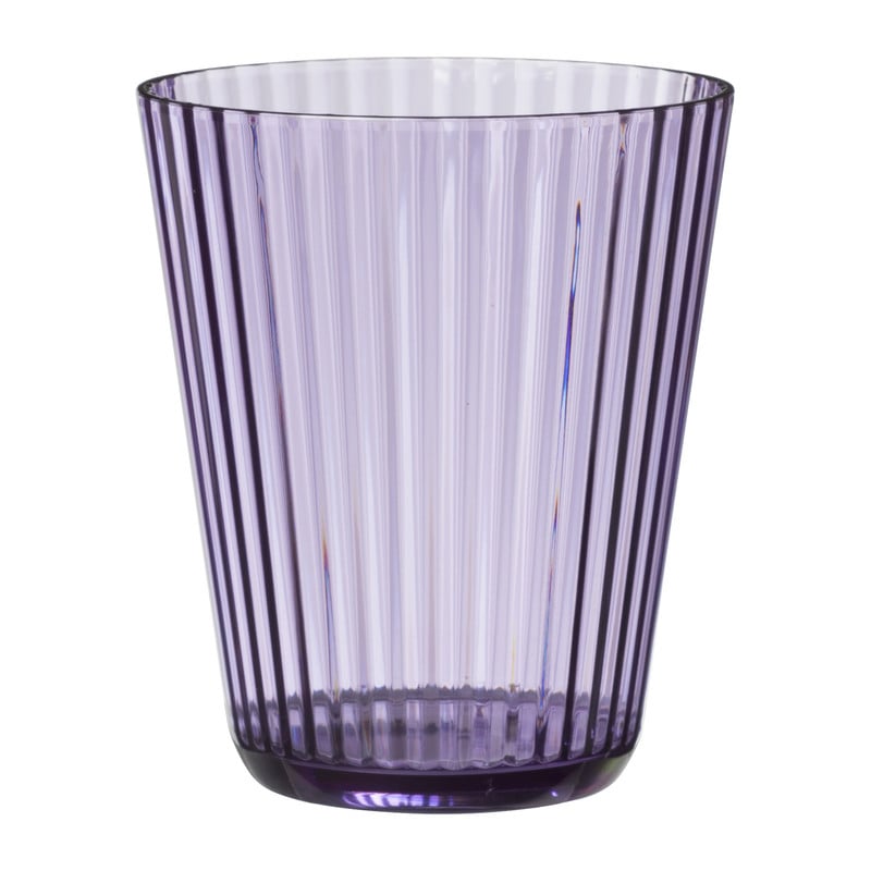 Beker ribbel kunststof - lila - 300 ml 