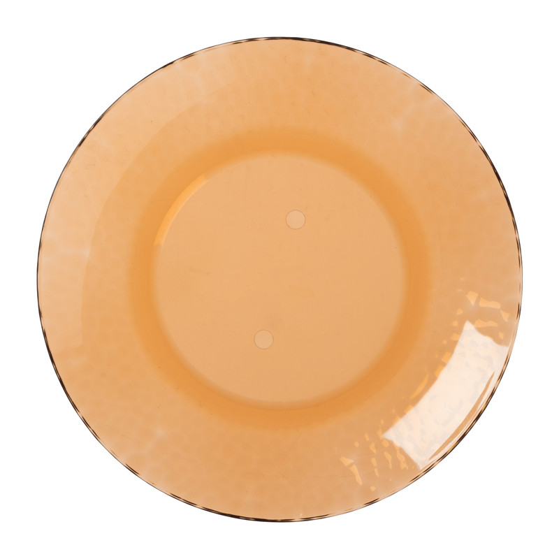 Bord dots - donker oranje - ø20 cm