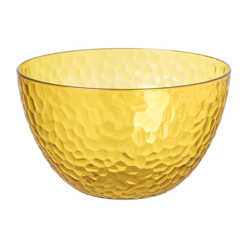 Schaal dots - geel - ø14.1x8.3 cm