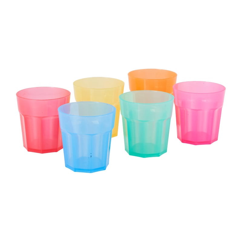 Shotglaasjes - multikleur - set van 6