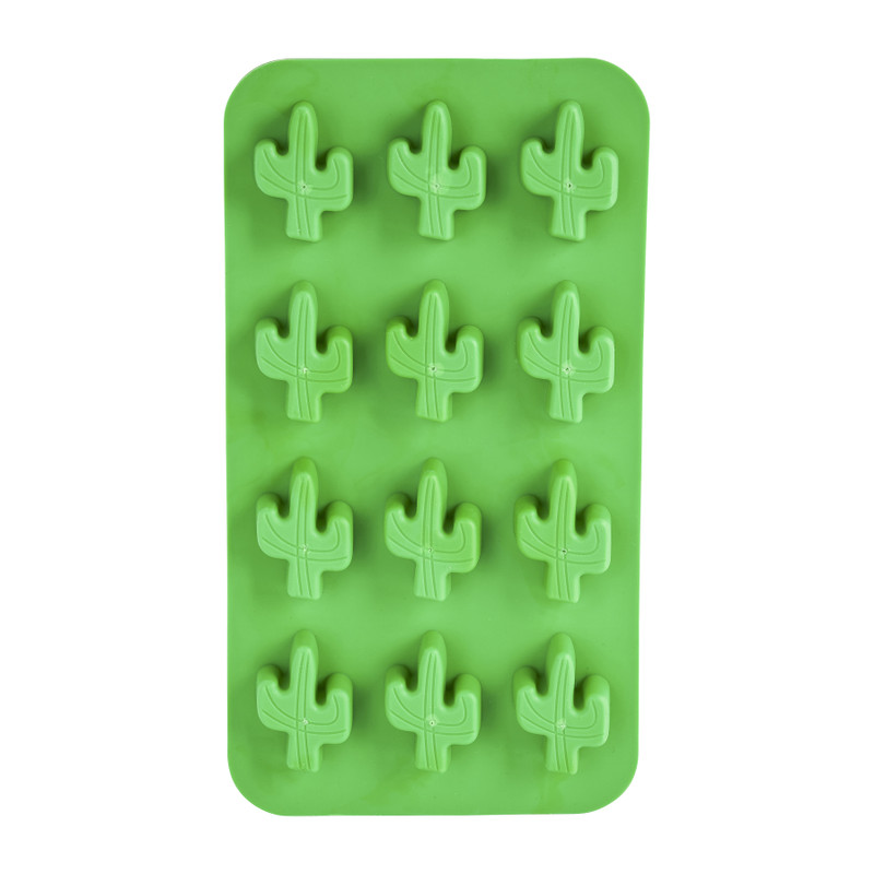 Ijsblokjesvorm cactus - voor 12 ijsblokjes