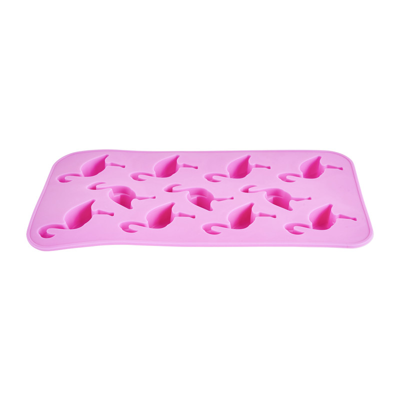 Ijsblokjesvorm flamingo - voor 12 ijsblokjes