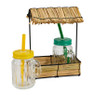 Rieten huisje - 2 drinkbekers