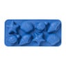 Ijsblokjesvorm ocean - blauw/wit - 21x10x2,5 cm