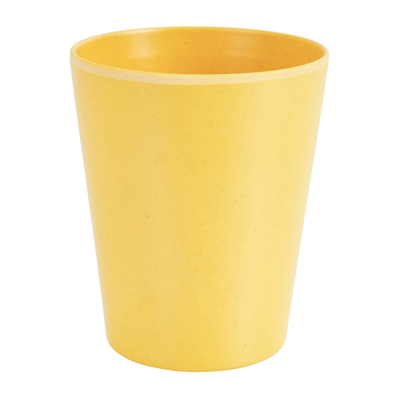 Beker bamboe - geel - 250 ml