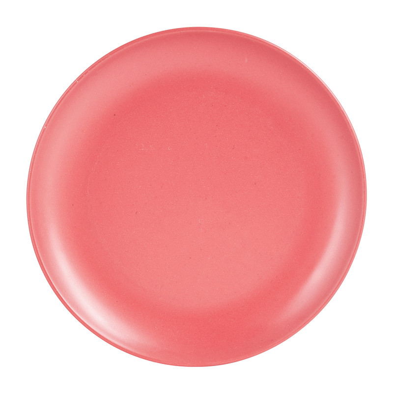 Ontbijtbord bamboe - rood - ø20 cm