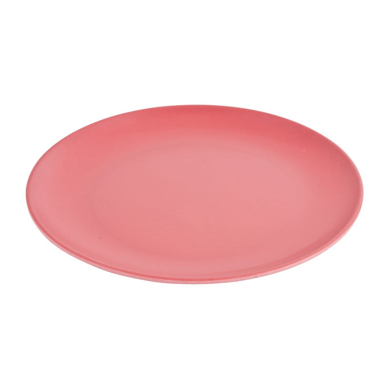 Ontbijtbord bamboe - rood - ø20 cm
