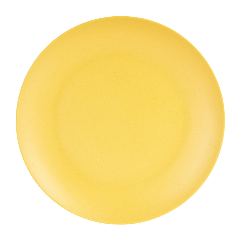 Dinerbord bamboe - geel - ø24 cm