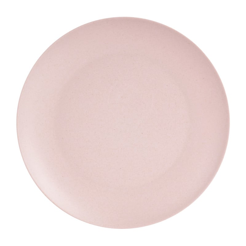 Dinerbord bamboe - roze - ø24 cm