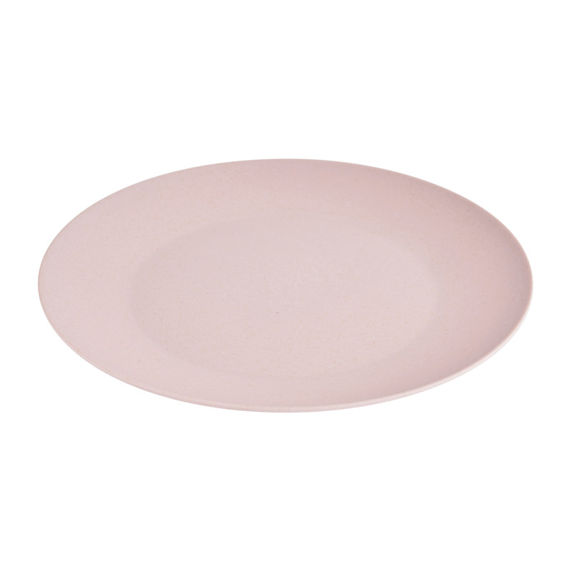 Dinerbord bamboe - roze - ø24 cm