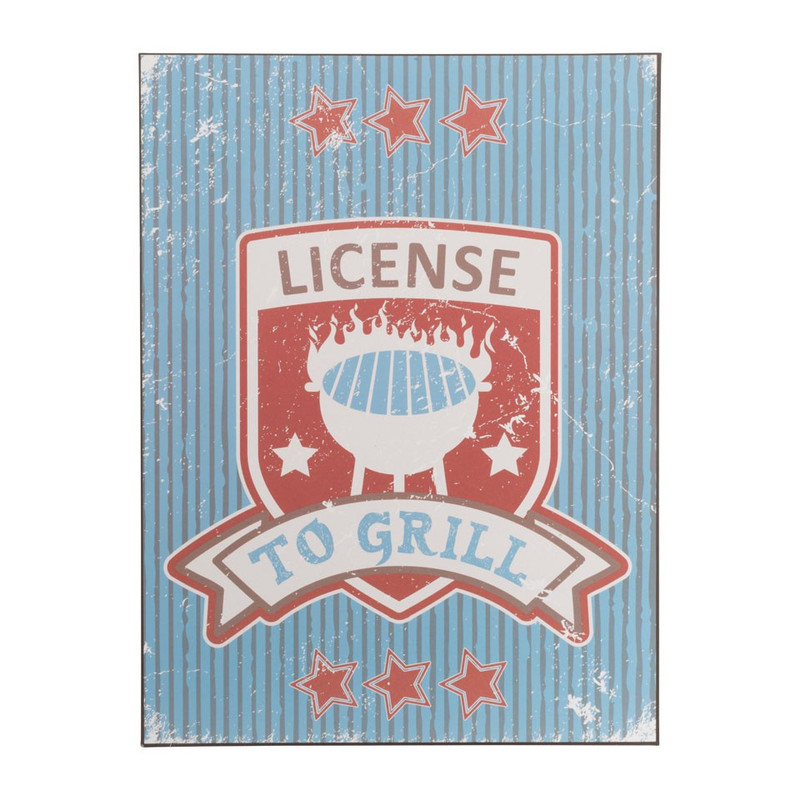 Decobord Dad's BBQ - License to Grill