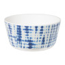 Schaaltje Santorini tie dye - wit/blauw - ø14x7 cm