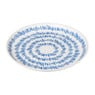 Ontbijtbord Santorini gestreept - wit/blauw- ø21 cm