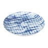 Dinerbord Santorini tie dye - wit/blauw - ø25,2 cm