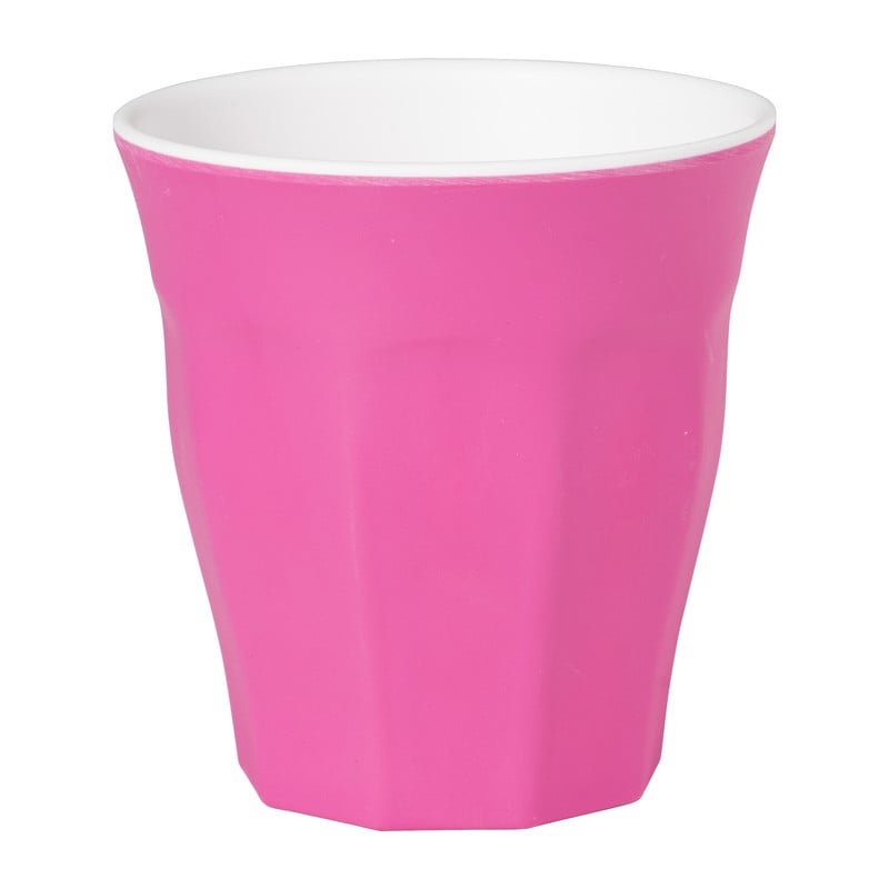 Beker duotone - donkerroze - 295 ml 