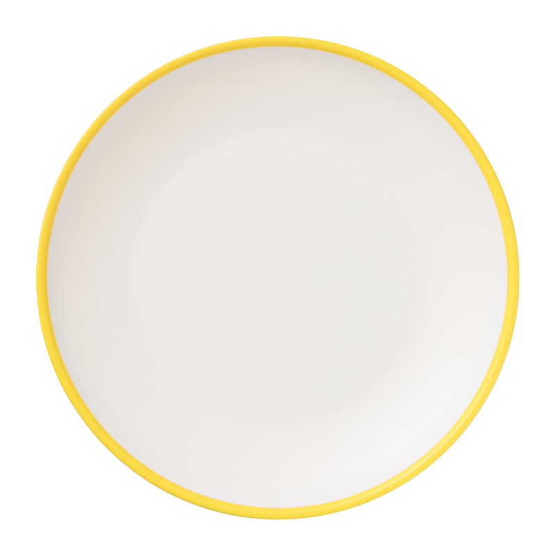 Ontbijtbord duotone - geel - ø23 cm 