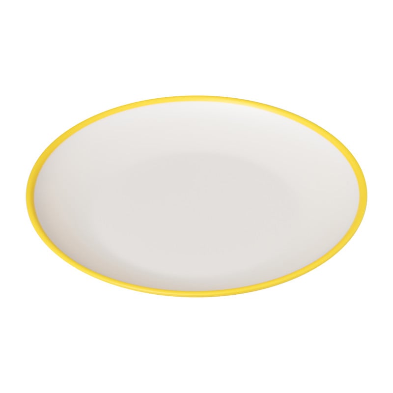 Ontbijtbord duotone - geel - ø23 cm 