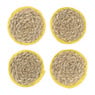 Onderzetter mais - 4 stuks - geel