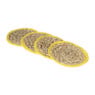 Onderzetter mais - 4 stuks - geel