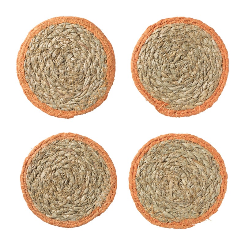 Onderzetter mais - 4 stuks - oranje