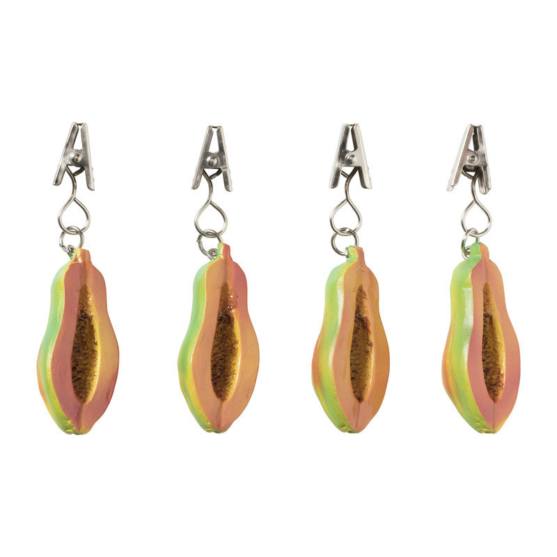 Tafelkleed gewichten papaya - set van 4