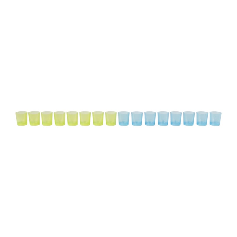 Shotglaasjes gekleurd - set van 32 - 30 ml