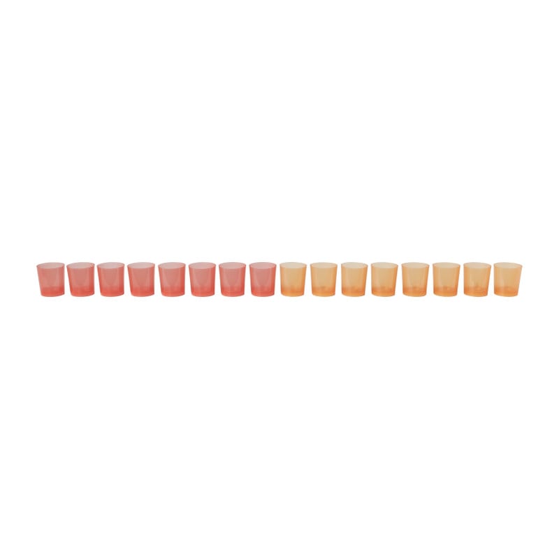 Shotglaasjes gekleurd - set van 32 - 30 ml