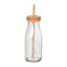 Mason jar country style - oranje - 300 ml