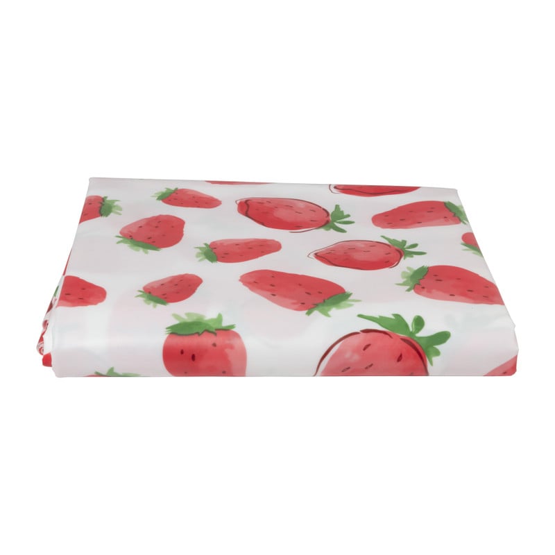 Tafelkleed aardbei - rood/wit - 150x220 cm