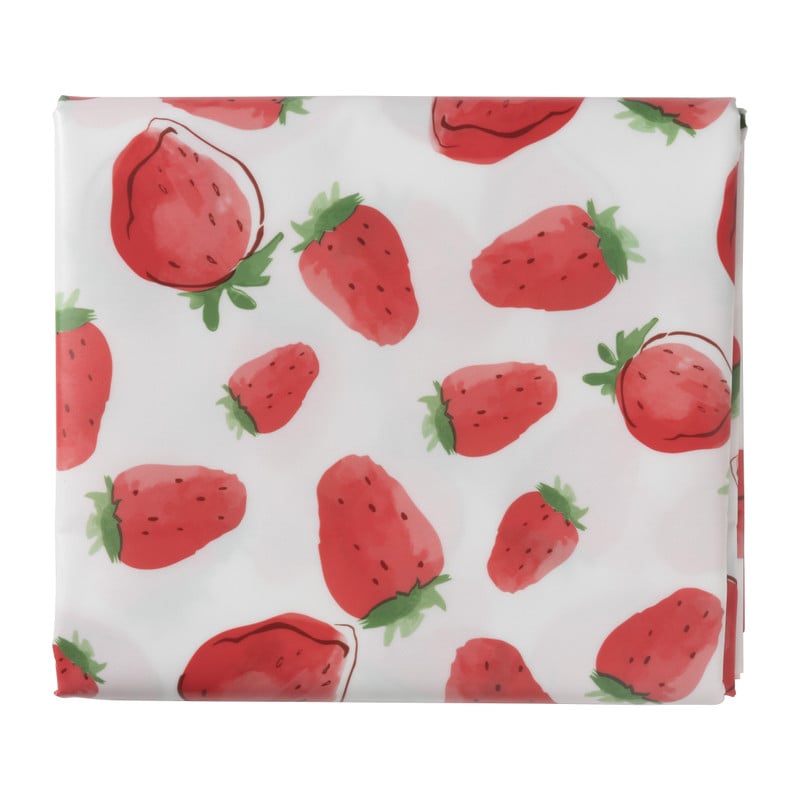 Tafelkleed aardbei - rood/wit - 150x220 cm