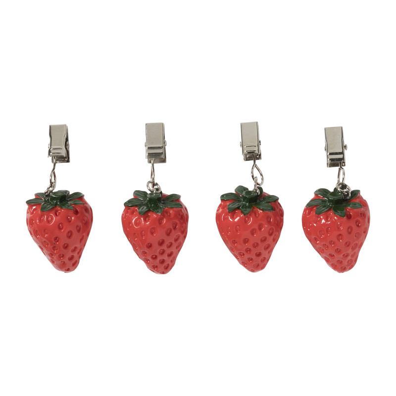 Tafelkleedgewichten aardbei - set van 4 