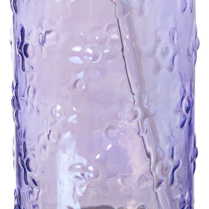 Mason jar iriserend - paars - ø7.5x14 cm