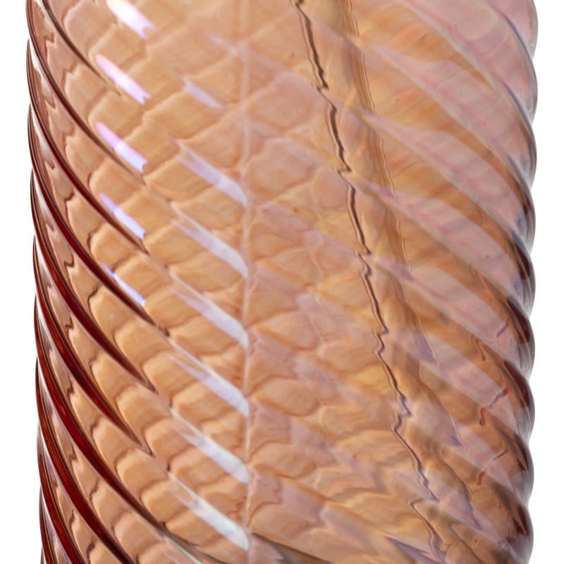 Mason jar iriserend - oranje - ø7.5x14 cm