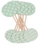 Prikkertjes pastelkleuren - mint groen - set van 12