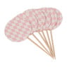 Prikkertjes pastelkleuren - roze - set van 12
