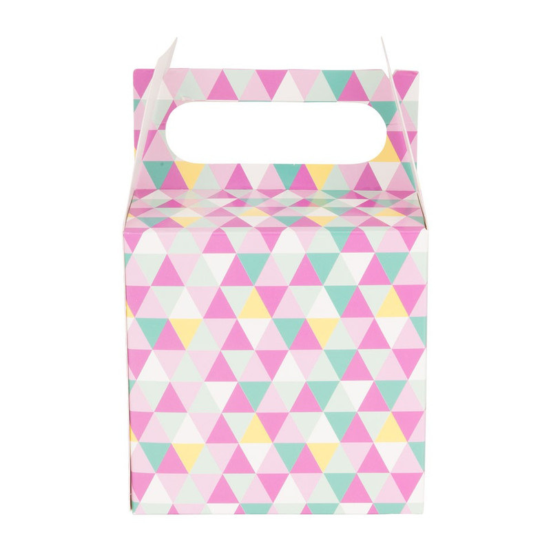 Cadeaudoosje kleurrijk driehoek