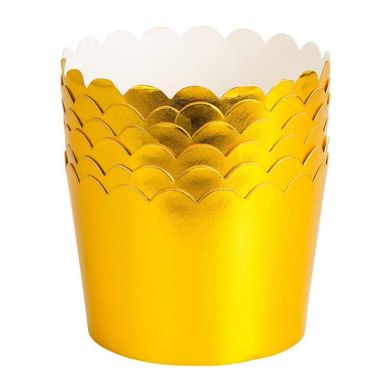 Snackbakje - goud - set van 6 