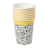 Bekers luipaard - set van 8 - 250 ml
