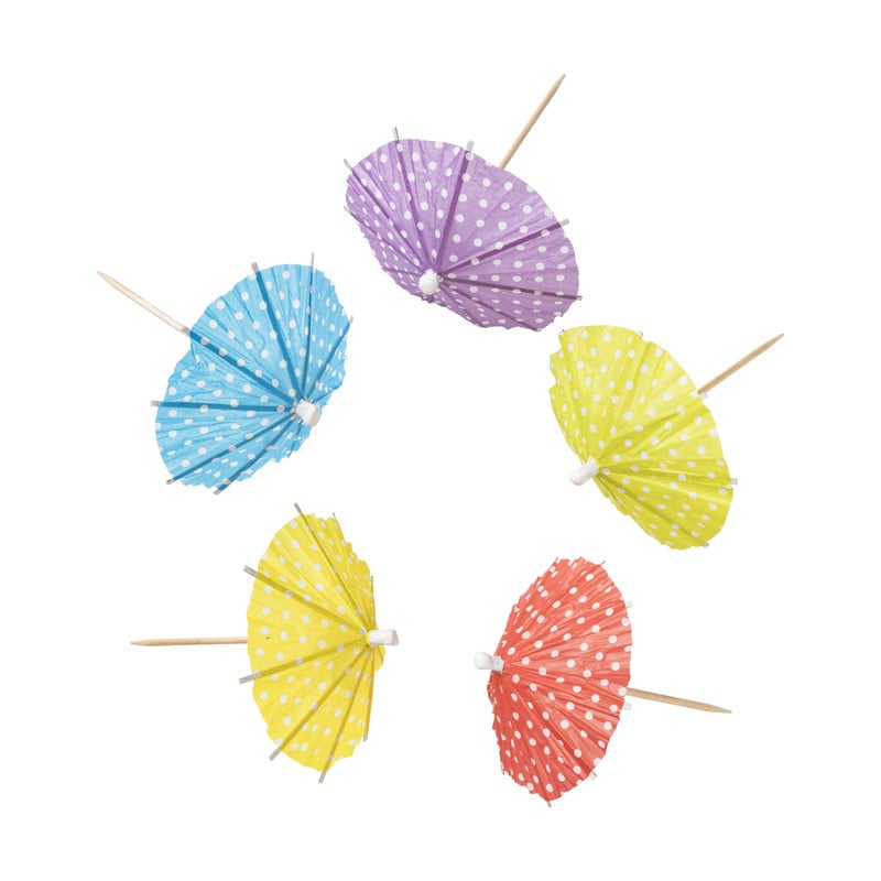 Cocktail parapluutjes - Set van 12