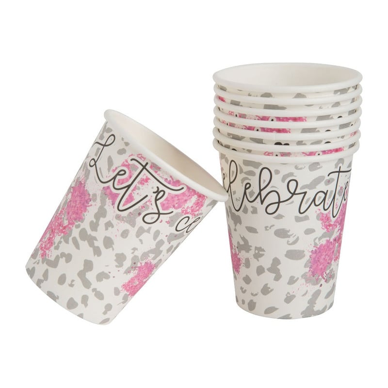 Bekers let's celebrate - set van 8