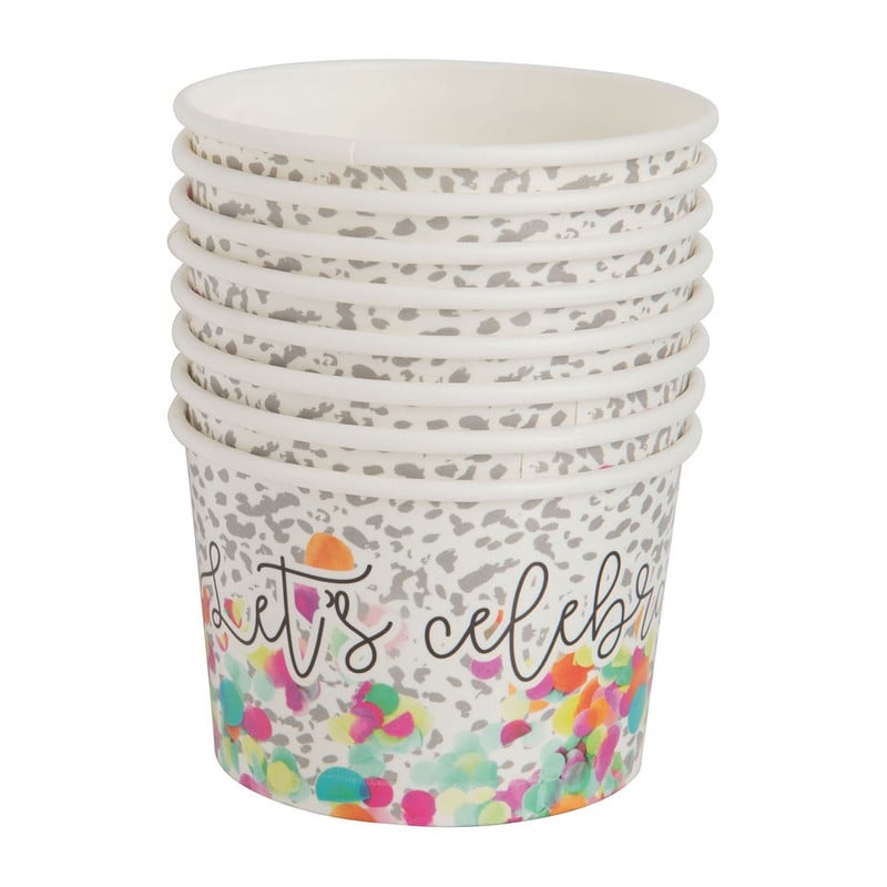 Snack cup let's celebrate - set van 8