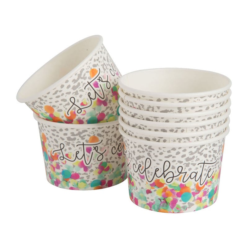 Snack cup let's celebrate - set van 8